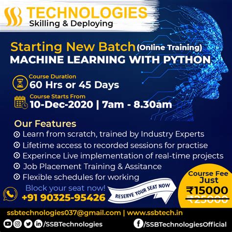 python machine learning training hyderabad.